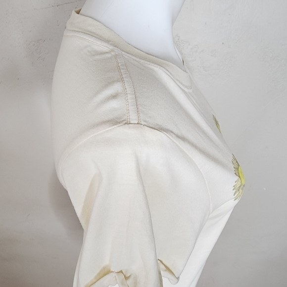 NWT‎ Project Karma Stay Wild Flower Child Crew Neck Tee Yellow Size Small - Picture 9 of 12